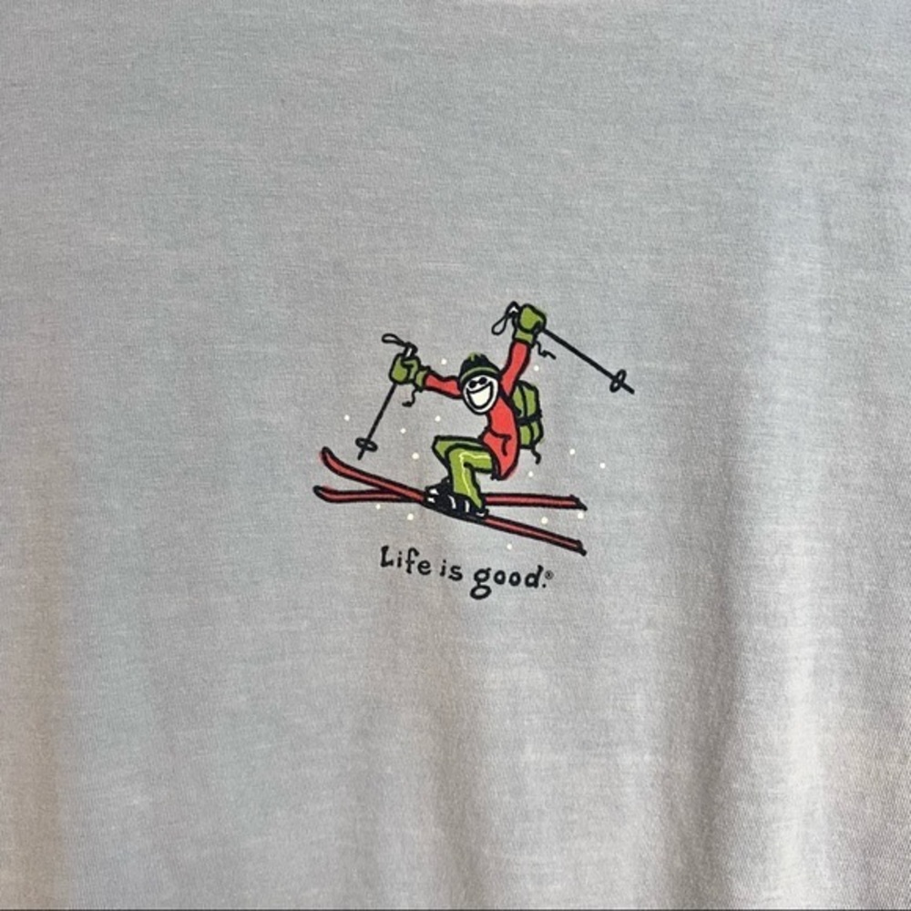 Life is good long sleeved ski T-shirt